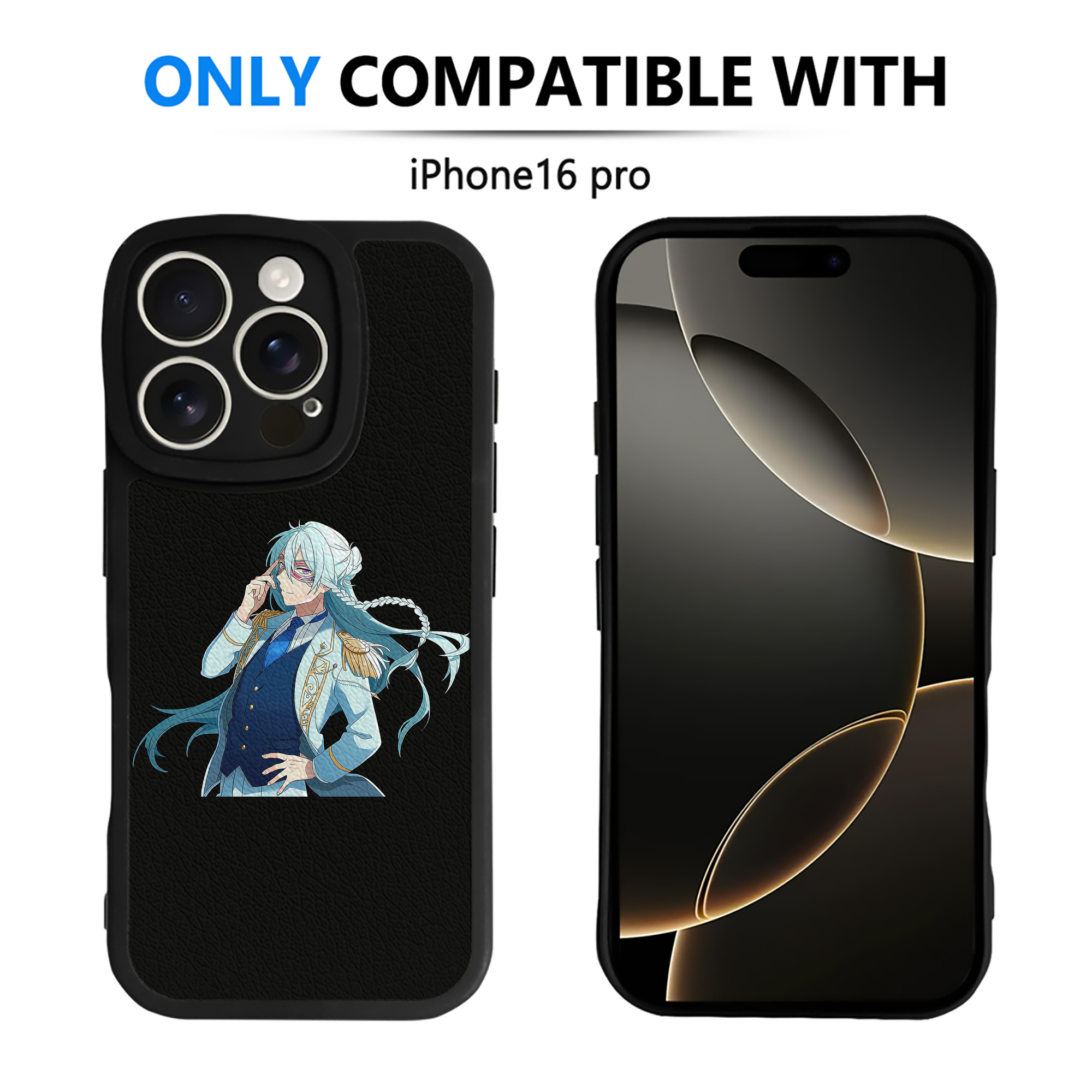 （画像用） あんさんぶるスターズ! Ensemble Stars 【iPhone 16シリーズ対応】シリコンスマホケース（レザー調） 材質：シリコン